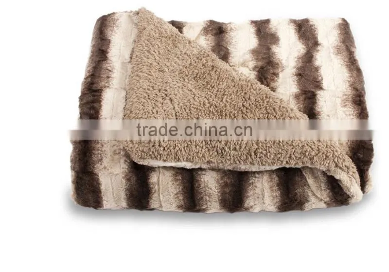 Luxury Australian Style Pashmina Long Brush Fleece Flannel Blankets
