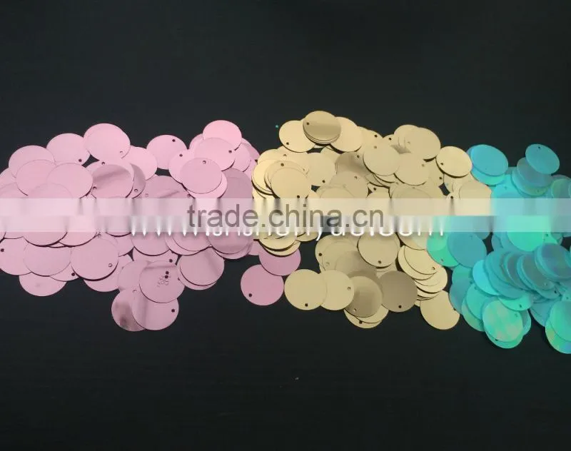 3, 4, 5, 6, 7, 9mm loose round sequin for wedding confetti