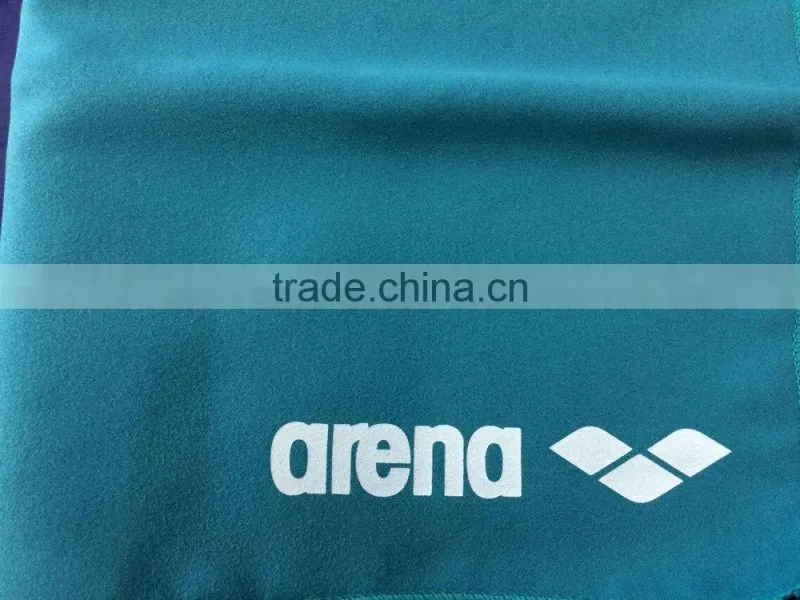 Arena yellow suede microfiber towel ,microfiber swimming towel