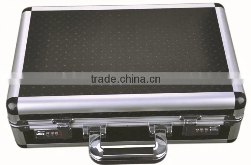 Black ABS Aluminum Pistol Gun Case