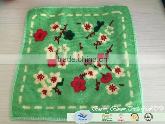 China suppliers hot sale full printed quick-dry warp knitting microfiber hand towels