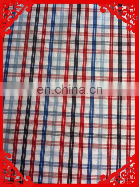 2014 fashion latest new Italy design pattern 100%cotton poplin check cvc t/c yarn dyed fabrics for shirt