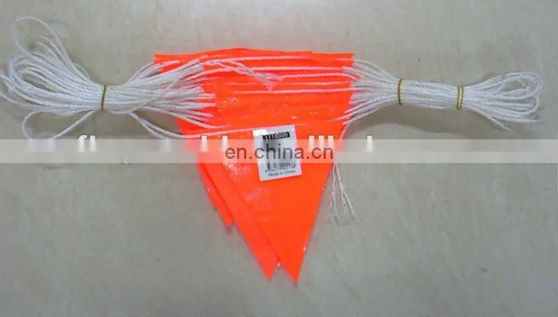 Triangle safety string flag