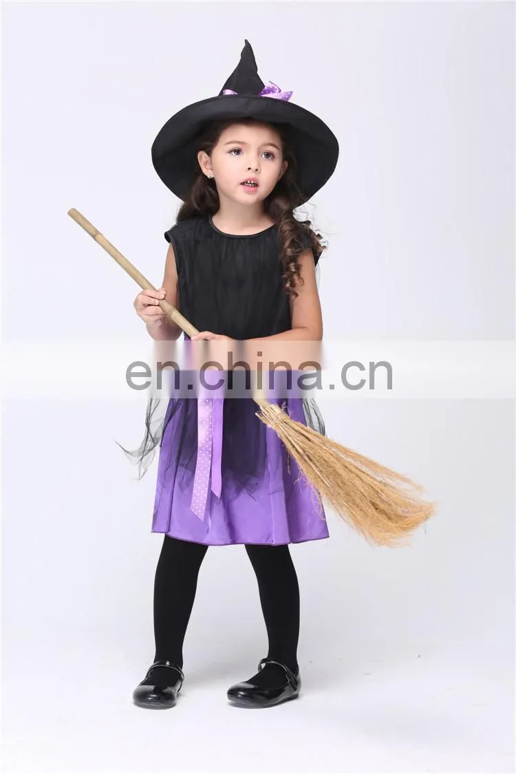 children girl witch fancy party halloween costume FGCC-0156