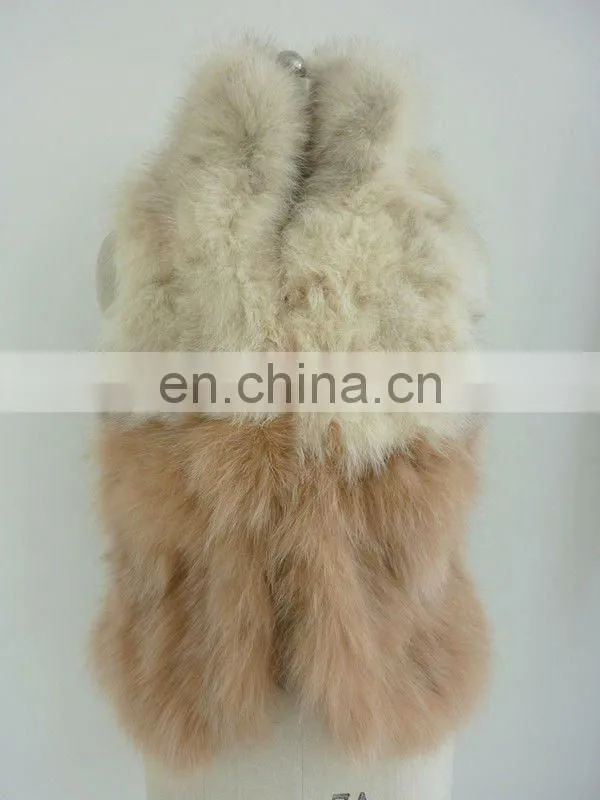 fox fur vests women/fox fur waistcaot