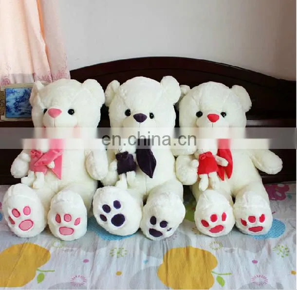 HI EN71 valentine best gift big soft white lovely teddy Red heart large stuffed toy animals
