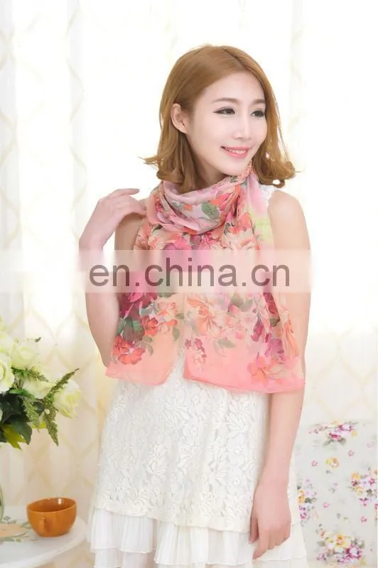 Popular Summer Scarf Fashion Style Chiffon Sillk Scarf