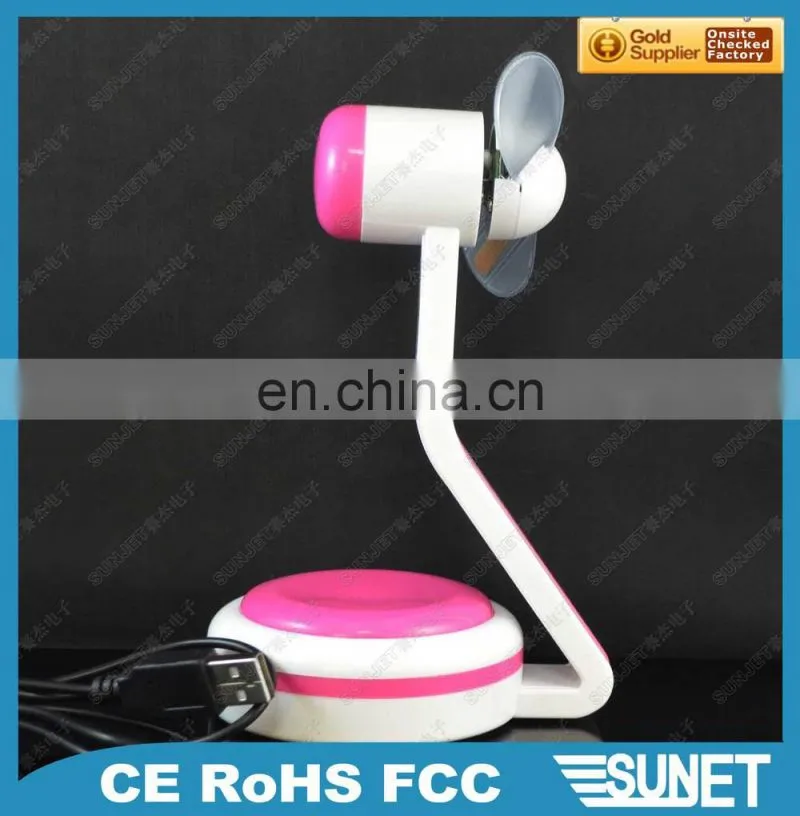 SUNJET Best Selling Item 2018 New Product Portable Flashing Table Fan Parts