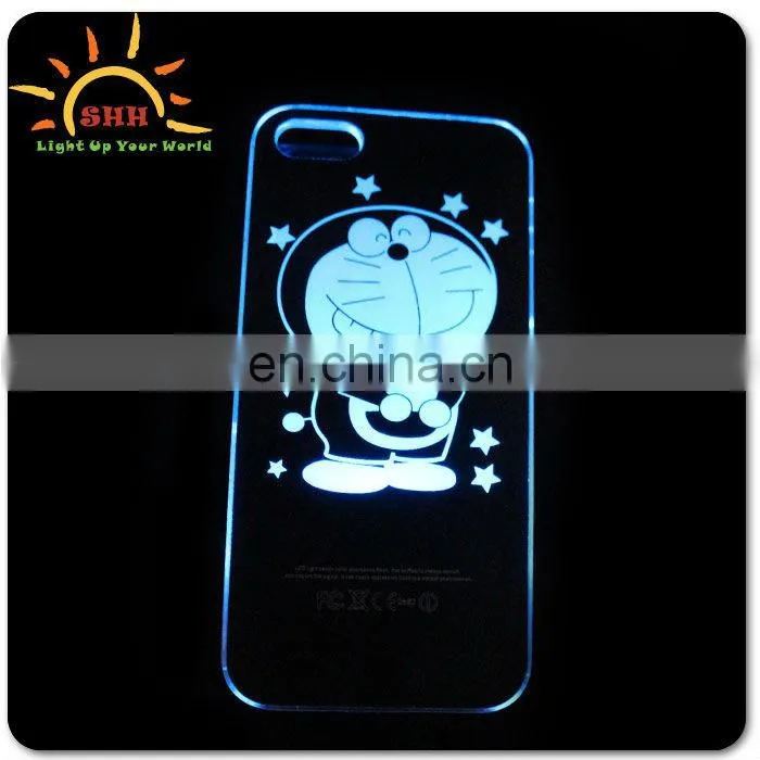 best selling custom print cover soft led light phone case