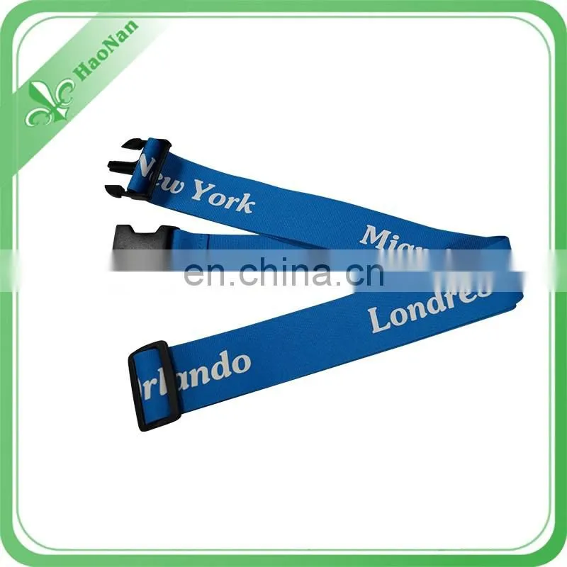 Hot sale polyester material neck strap, polyester lanyard luggage strap