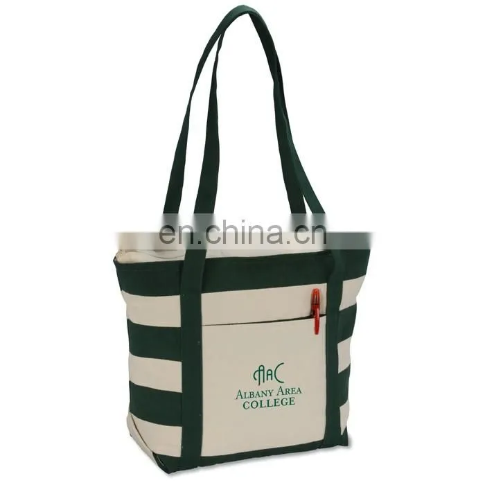 XD1014 Canvas stripe multifunctional handbag New fashion wholesale custom hot style high quality canvas bag