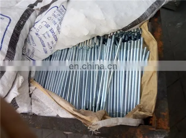 High quality OEM Galvanized Flat Bolt, threaded rod