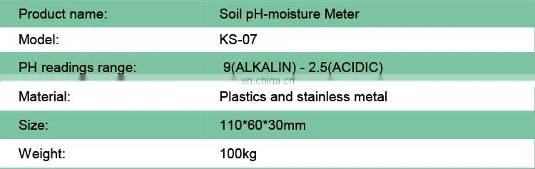 Ph Meter Tester Soil Moisture Ph Sensor Price