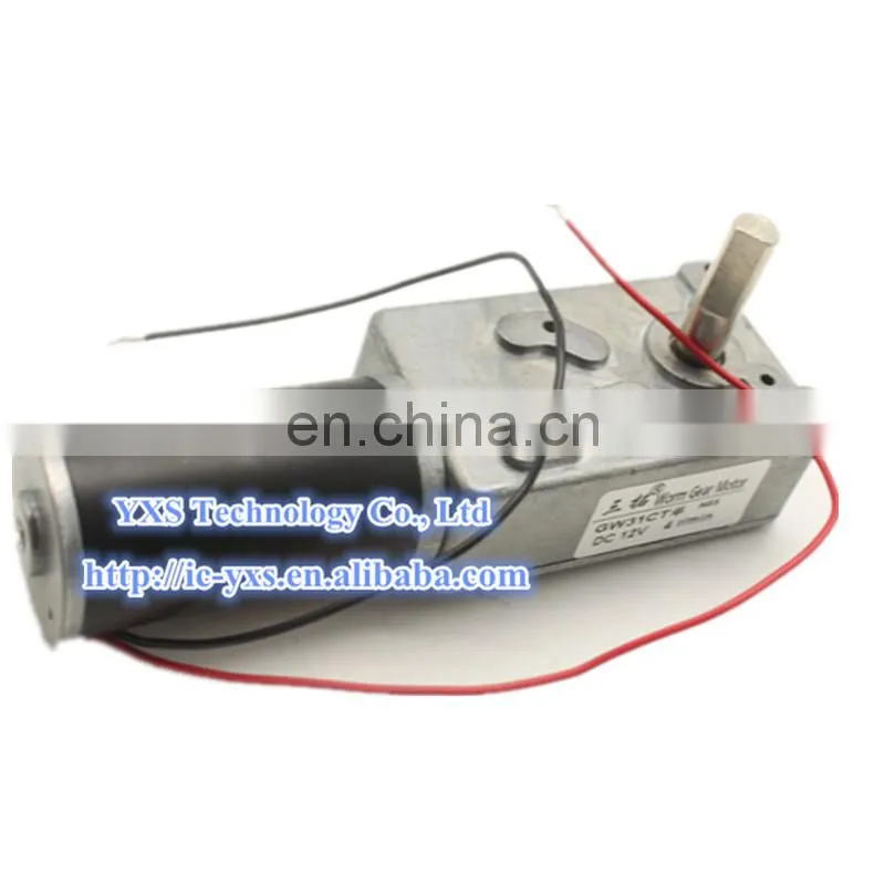 GW31CT Motor 6V 12V 24V dual output shaft torque worm 24 v dc geared motor