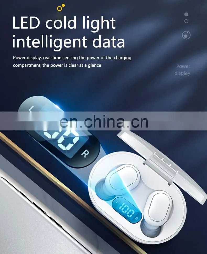 Earphone Headset 2021 New Product Amazon Hot sale OEM E7S Sports TWS charging wireless headphone wireless earbud Drop shipping