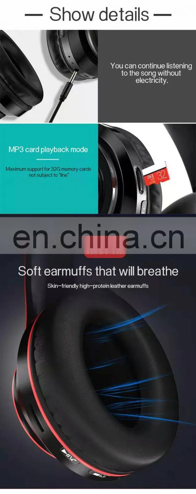 2020 Best Sell Wireless Cancelling Headband Cheaper Sports Stereo Headset Foldable Deep Bass Earphones Headphone