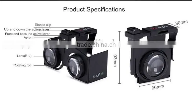 2016 Super hot wholesales For phone Cheap Portable VR fold folding LC-VRF1