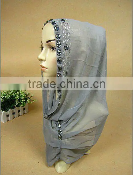 A423 Vogue Fashion Senior chiffon 39*54cm scarf HIJAB