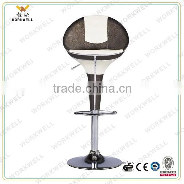 WorkWell modern new design stainless steel Leisure swivel Barstools (Kw-B2002a)