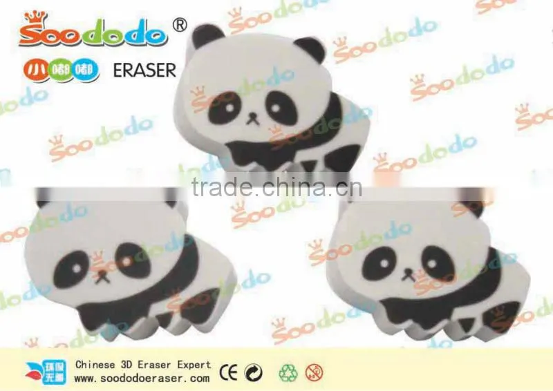 Colorful Moon Bear Flat Eraser