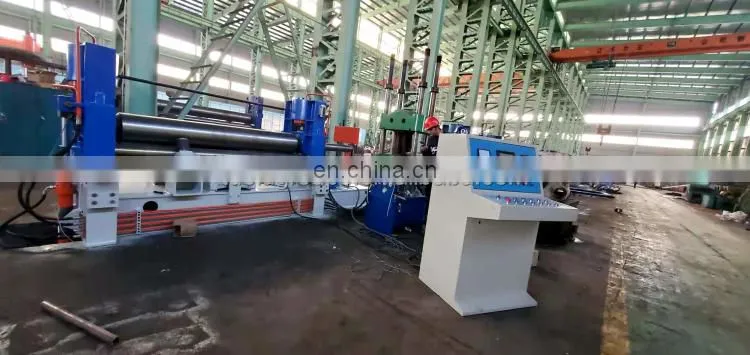 T&L Brand CNC 3 Roller Plate Bending machine 4 roller bending machine W11-6*1500