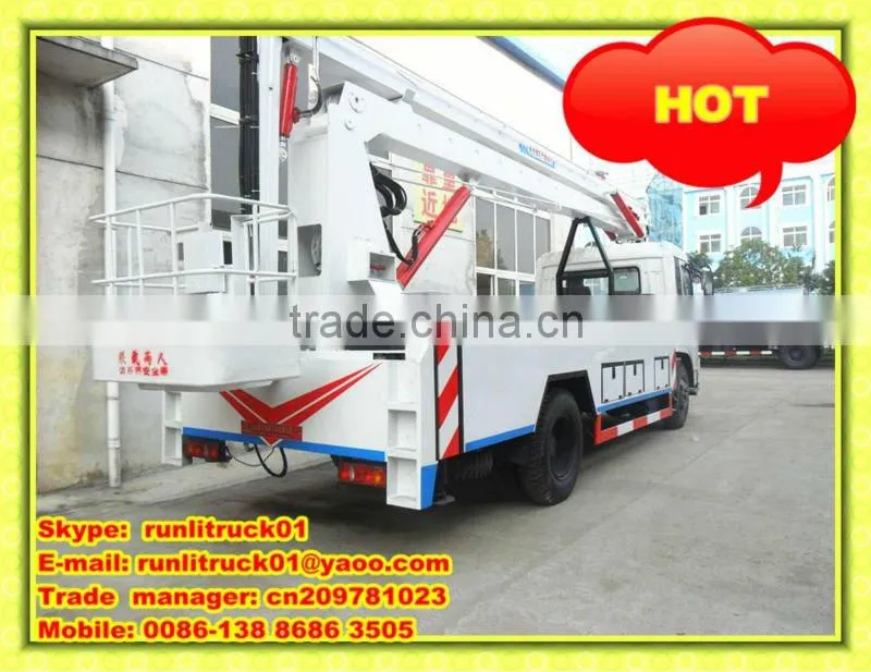 Dongfeng 4*2 18 miter High altitude operation truck