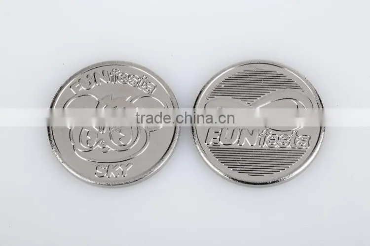China good supplier environmental rubber euro supermarket trolly token
