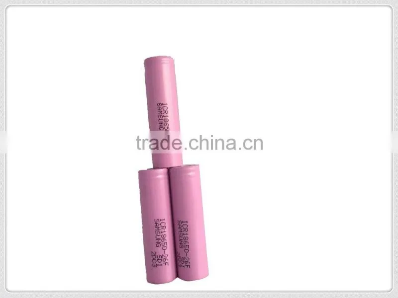 Original samsung inr18650-26f batteries high discharge 3.7v battery pack for shaver