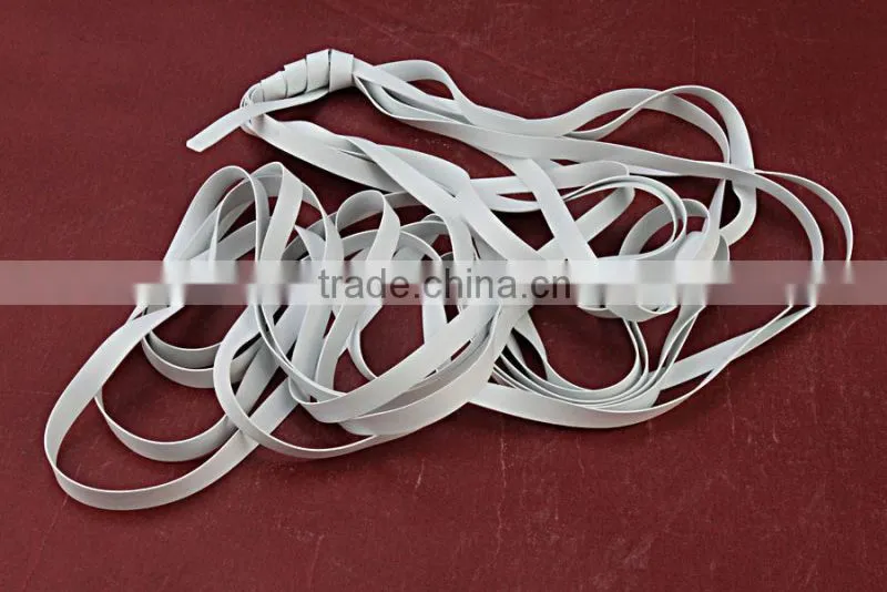 Natural Eco-friendly Colorized Elastic Smooth Rubber Belt