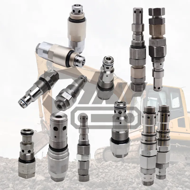 For Komatsu for Volvo Excavator Relief Valve Travel Motor Final Drive Control Valve Security Feature for Construction Machinery