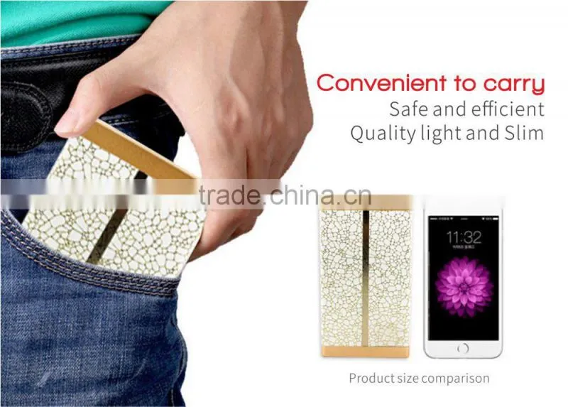 OEM/ODM 8000mah mobile leather power bank