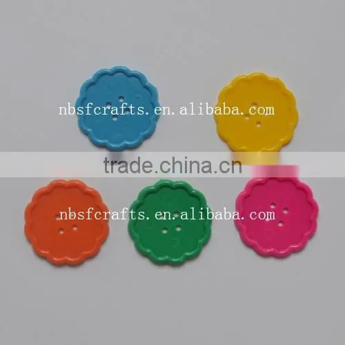 4 hole multicolor kid plastic sewing button for kids clothing