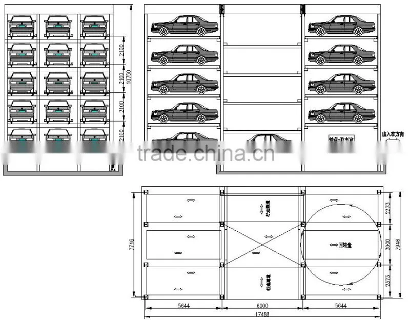 high efficient intelligent car stacker automatic parking system