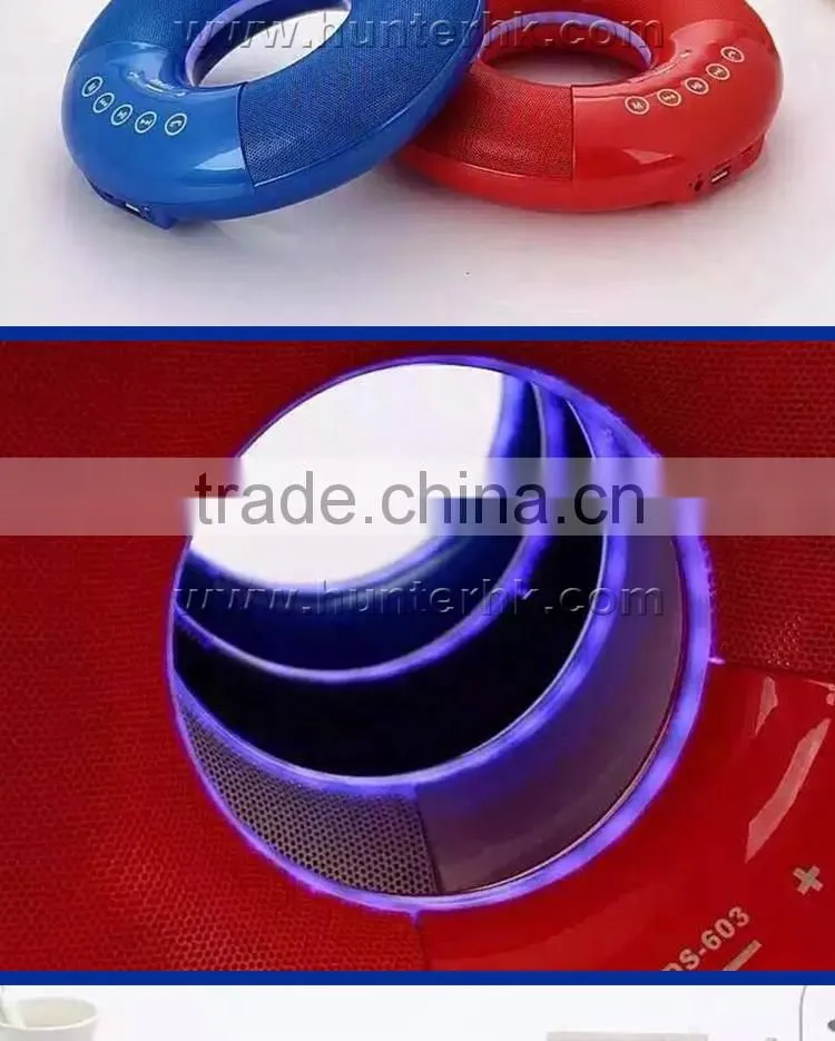 Doughnut Shape LED Light Flashing Bluetooth Speaker