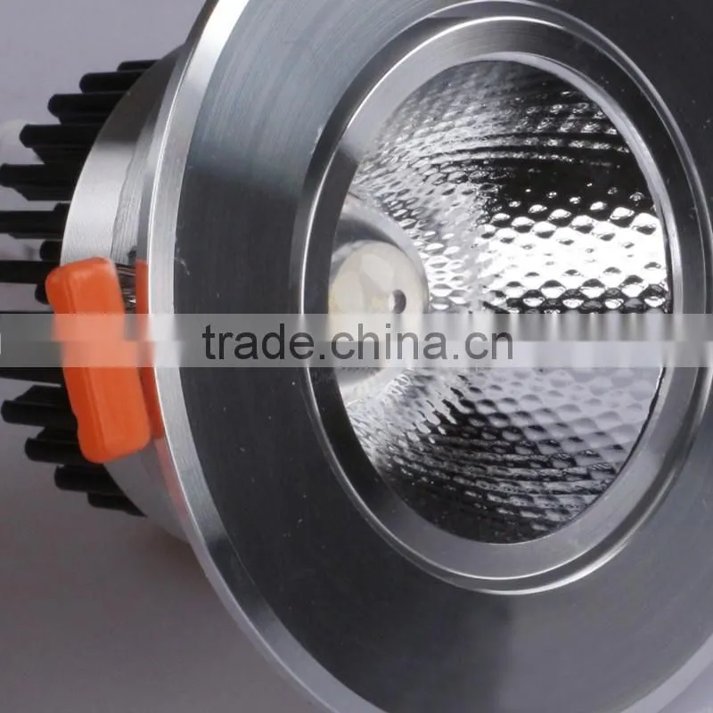 Aluminum Plastic Cover round cob led downlight led recessed down light dimmable led downlight CE/ROHS 10w D109*H60mm