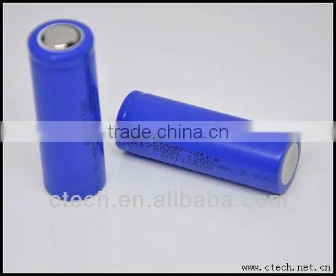 3.7v 17500 1100mah li-ion rechargeable battery