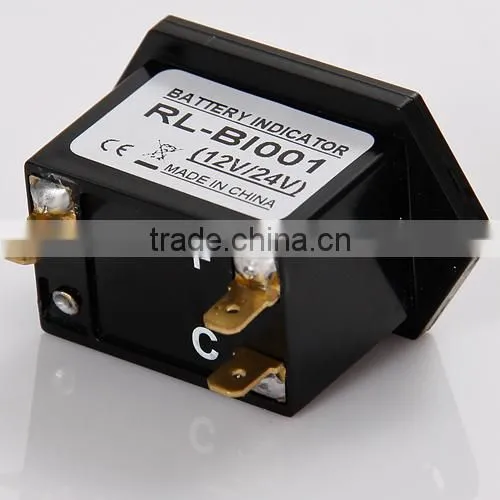 Free shipping! LED battery indicator for acid lead battery storage 12V 24V