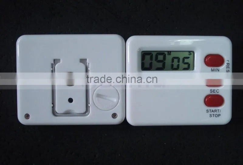 AG13 Battery Power Strong Magnet Stainless Steel Holder Family Count Up Countdown Digital Cooking Timer