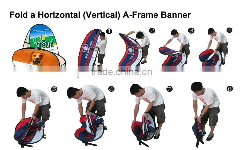 Outdoor fabric A frame / pop up a frame