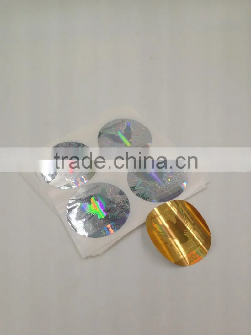 2016 hot sale hologram sticker labels for car windows