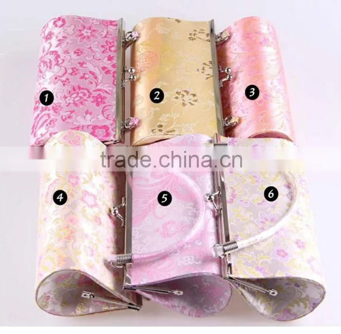 Colourful silk cloth mini bag classical bride hand bag evening bag
