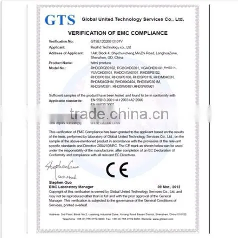 1080p HDMI Extender over cat5e / 6 with RS232