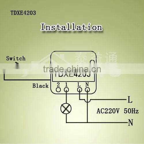 TDXE4203 1500W In-Wall Relay Module (on/off) X10 Lamp Module