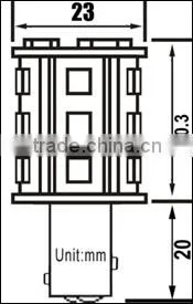 Warm White Offset Pin SMD 2835 LED boat navigation lights