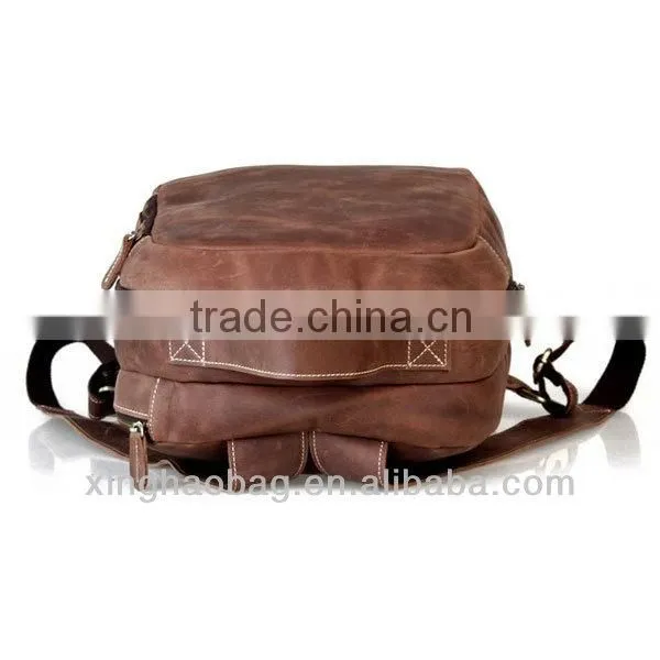 Laptop bag 2014 genuine leather laptop backpack bag