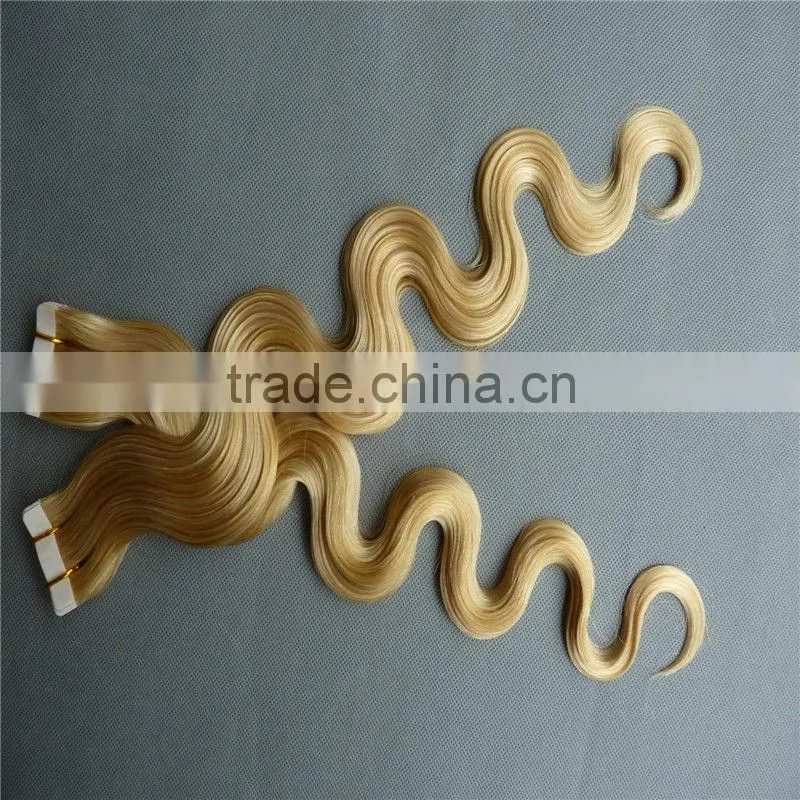 2014 hot selling top quality wholesale tape hair extensions