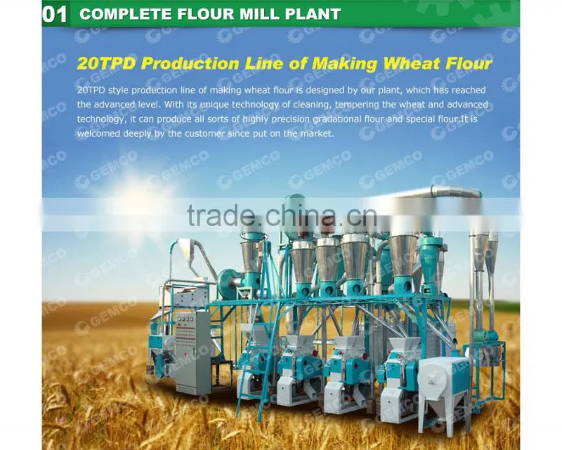 100 TON/24H Wheat Flour Milling Machine For Sale