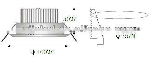 3W 2.5 inch Cambered Surface LED Down lamp