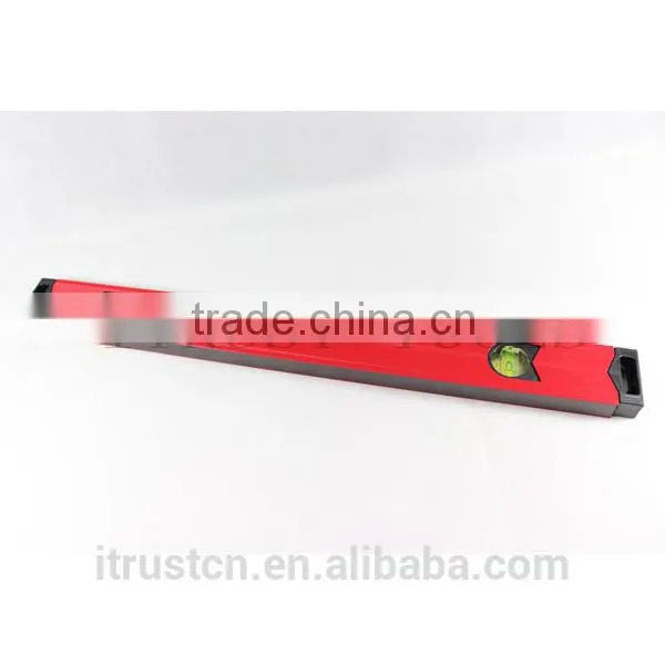red aluminium spirit level with and good bubble MT2048