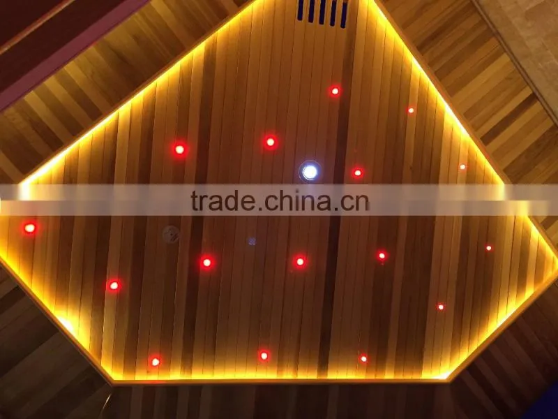 6 person Luxury hemlock crystal stone sauna room (SMT-041LHT)